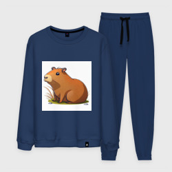 Мужской костюм хлопок Cartoon capybara