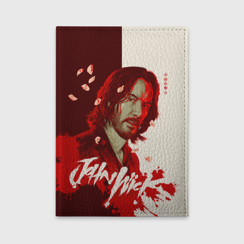 Обложка для автодокументов John Wick Sakura petals, цвет зеленый