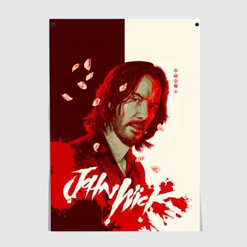 Постер John Wick Sakura petals