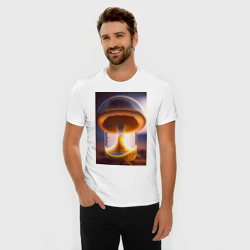 Мужская футболка хлопок Slim Стеклянный гриб - фото 2