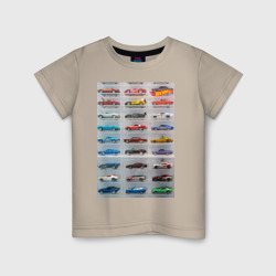 Детская футболка хлопок Hot Wheels - collection Автомобили на полке