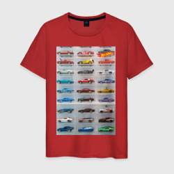 Мужская футболка хлопок Hot Wheels - collection Автомобили на полке
