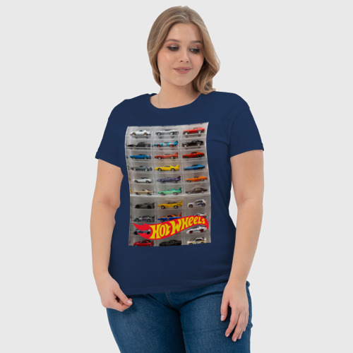Женская футболка хлопок с принтом Hot Wheels - collection, фото #4