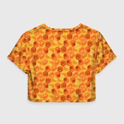 Женская футболка Crop-top 3D Пчелки на мне