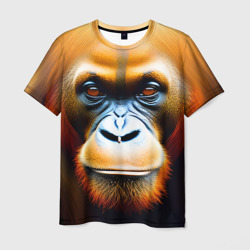Мужская футболка 3D Орангутан - Обезьяна, от которой веет добротой