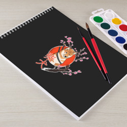 Альбом для рисования Сиба ину самурай - фото 2