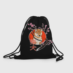 Рюкзак-мешок 3D Сиба ину самурай