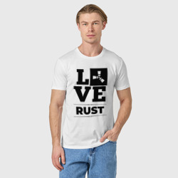 Мужская футболка хлопок Rust love classic - фото 2
