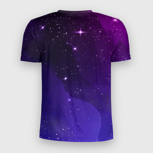 Мужская футболка 3D Slim с принтом Imagine Dragons просто космос, вид сзади #1