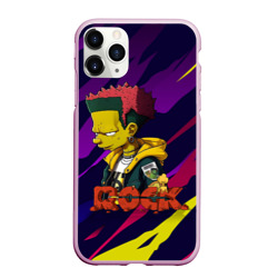 Чехол для iPhone 11 Pro Max матовый Rock Simpsons style