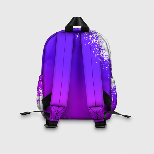 Детский рюкзак 3D с принтом Астро логотип, вид сзади #2