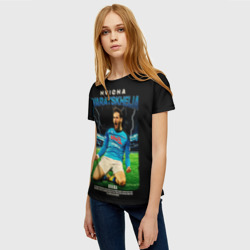 Женская футболка 3D Хвича Кварацхелия - фото 2