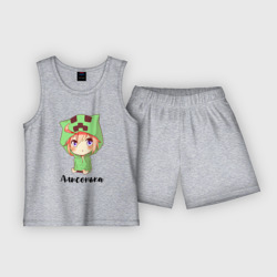 Детская пижама с шортами хлопок Алисонька - Майнкрафт