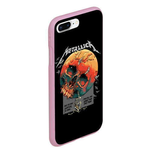 Чехол для iPhone 7Plus/8 Plus матовый с принтом Metallica - Металлика, вид сбоку #3