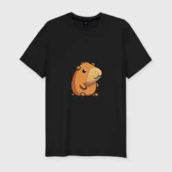 Мужская футболка хлопок Slim Capybara