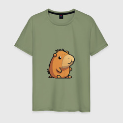 Мужская футболка хлопок Capybara