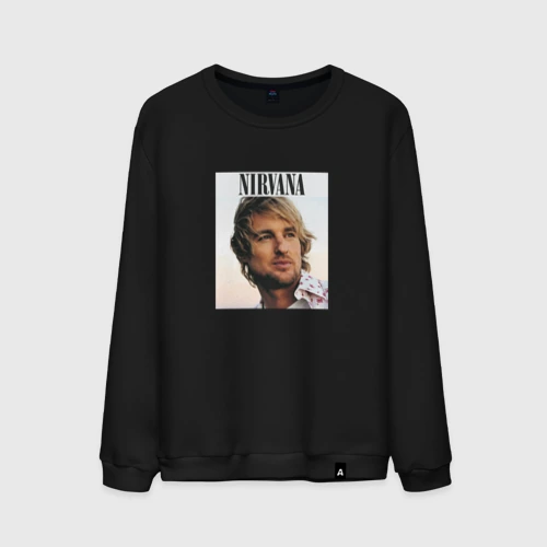 Мужской свитшот хлопок Nirvana Оуэн Уилсон пародия
