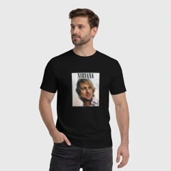 Мужская футболка хлопок Nirvana Оуэн Уилсон пародия - фото 2