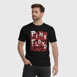 Мужская футболка хлопок Рок музыка Pink Floyd стена - фото 2