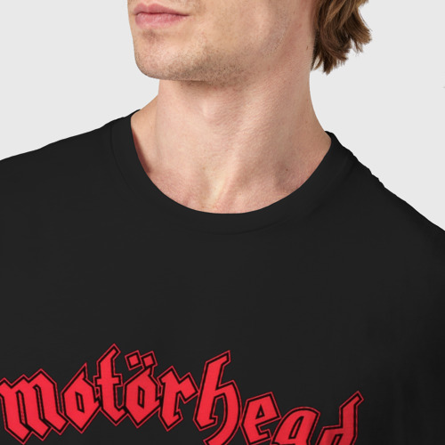Мужская футболка хлопок Моторхед - лихач, цвет черный - фото 6