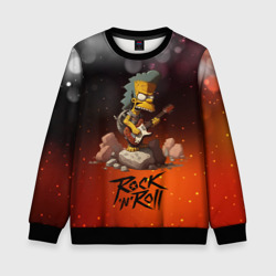 Детский свитшот 3D Simpsons rock n roll