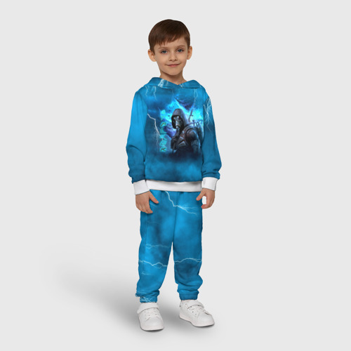Детский костюм с толстовкой 3D Stalker sky art blue, цвет белый - фото 3