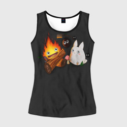 Женская майка 3D Кальцифер арт