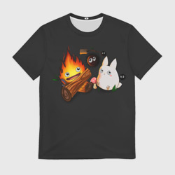 Мужская футболка 3D Кальцифер арт