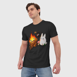 Мужская футболка 3D Кальцифер арт - фото 2