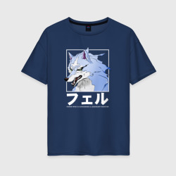 Женская футболка хлопок Oversize Fenrir Feru