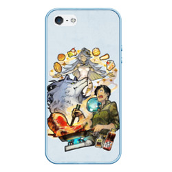 Чехол для iPhone 5/5S матовый Mukoda Ninlil and Feru