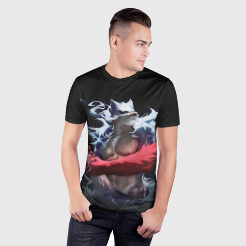 Мужская футболка 3D Slim Фенрир Фэру, цвет 3D печать - фото 3