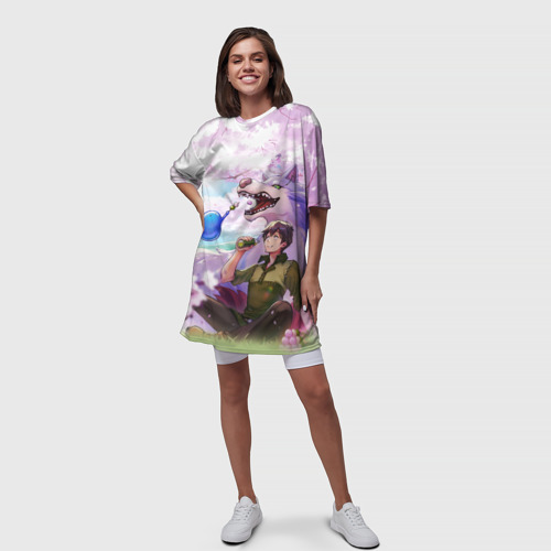 Платье-футболка 3D Кулинарные скитания в параллельном мире, цвет 3D печать - фото 5