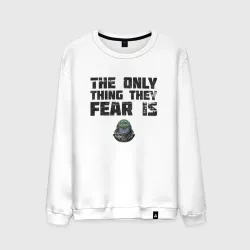 Мужской свитшот хлопок The only thing they fear is you Doom Slayer