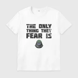 Мужская футболка хлопок The only thing they fear is you Doom Slayer