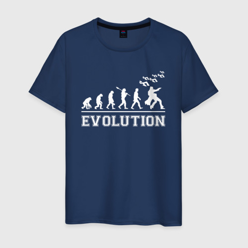 Мужская футболка из хлопка с принтом JoJo Bizarre evolution, вид спереди №1