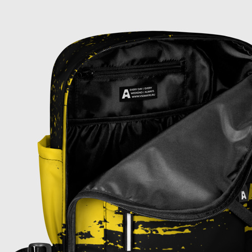 Женский рюкзак 3D с принтом Желтое граффити, фото #5