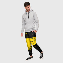Мужские брюки 3D Желтое граффити - фото 2