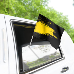 Флаг для автомобиля Желтое граффити - фото 2
