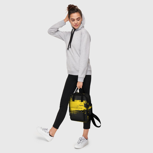 Женский рюкзак 3D с принтом Желтое граффити, фото #4