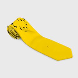 Галстук 3D Фонтан бурлящей желтой краски