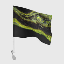 Флаг для автомобиля Золотисто-зелёный песок