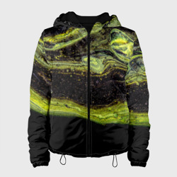 Женская куртка 3D Золотисто-зелёный песок
