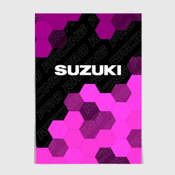 Постер Suzuki pro racing: символ сверху