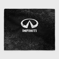 Плед 3D Infiniti с потертостями на темном фоне