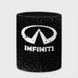 Кружка с полной запечаткой Infiniti с потертостями на темном фоне - фото 2