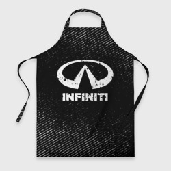 Фартук 3D Infiniti с потертостями на темном фоне