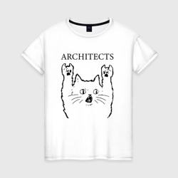 Женская футболка хлопок Architects - rock cat