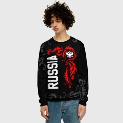Мужской свитшот 3D Сборная России - national team Russia - фото 2