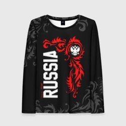 Женский лонгслив 3D Сборная России - national team Russia